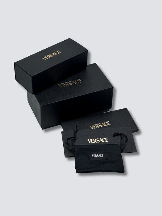 Versace Sunglasses – Brown Yellow Havana Oval Grey Women VE4487 777/87 main image 5